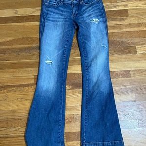 Flared, low rise, jeans from 2.1 denim